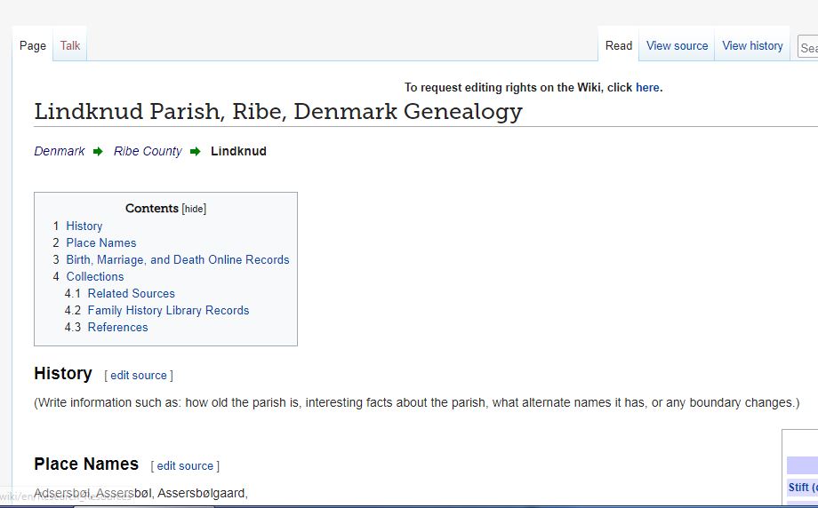 danish parish wiki page