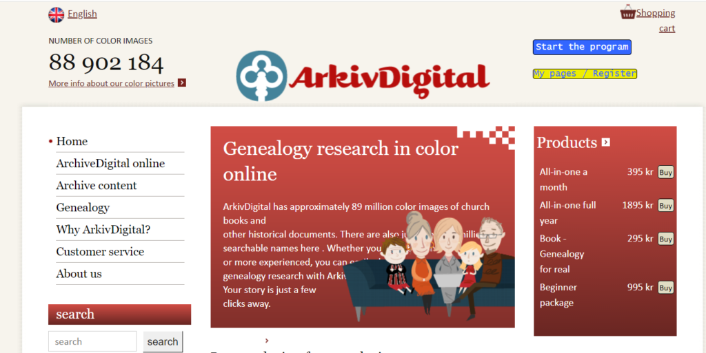 how to use the Swedish Archives website with ease, www.savvygenealogy.com